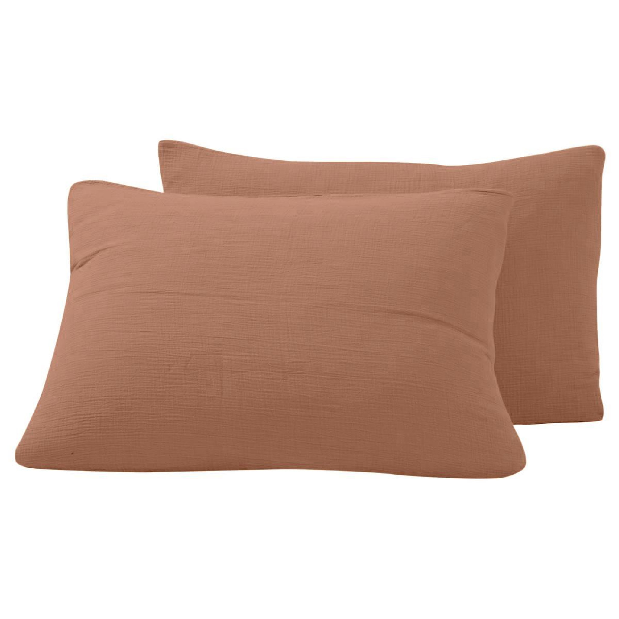 Voir la diapositive 1 : Sensei Maison Lot de 2 taies d'oreiller en gaze de coton LOFT