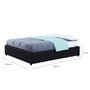 Voir la diapositive 5 : ID MARKET Lit coffre double MIAMI avec sommier 140 x 190 cm PVC noir