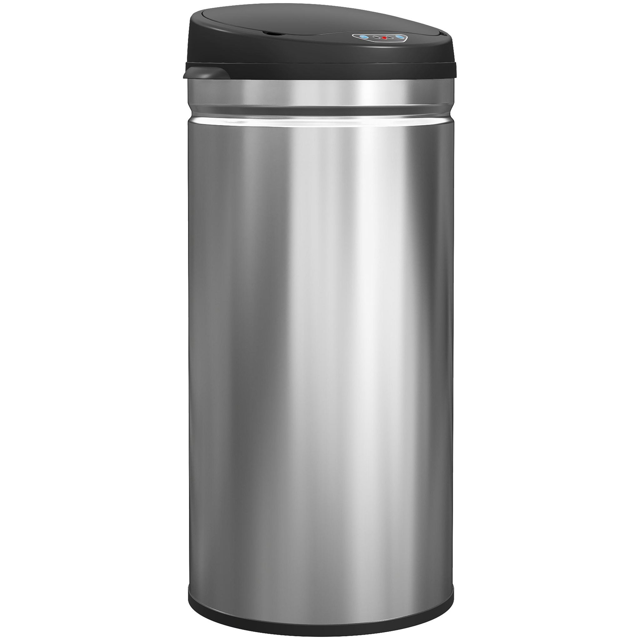 Voir la diapositive 1 : HOMCOM Poubelle automatique 42l capteur de mouvement acier inox