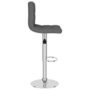 Voir la diapositive 4 : VIDAXL Tabouret de bar Gris fonce Tissu