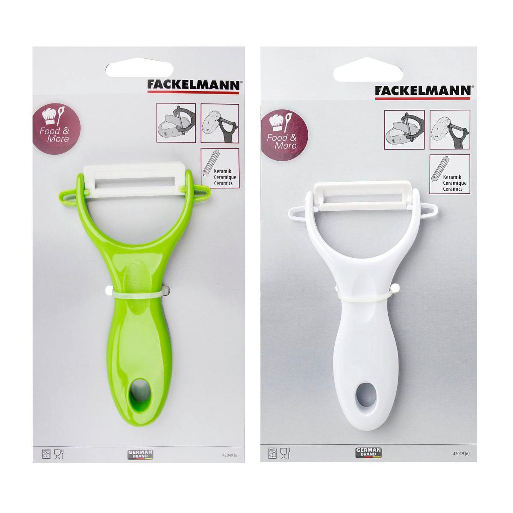 Voir la diapositive 5 : Fackelmann Rasoir à légumes lame céramique couleur aléatoire 13 cm fackelmann colors edition