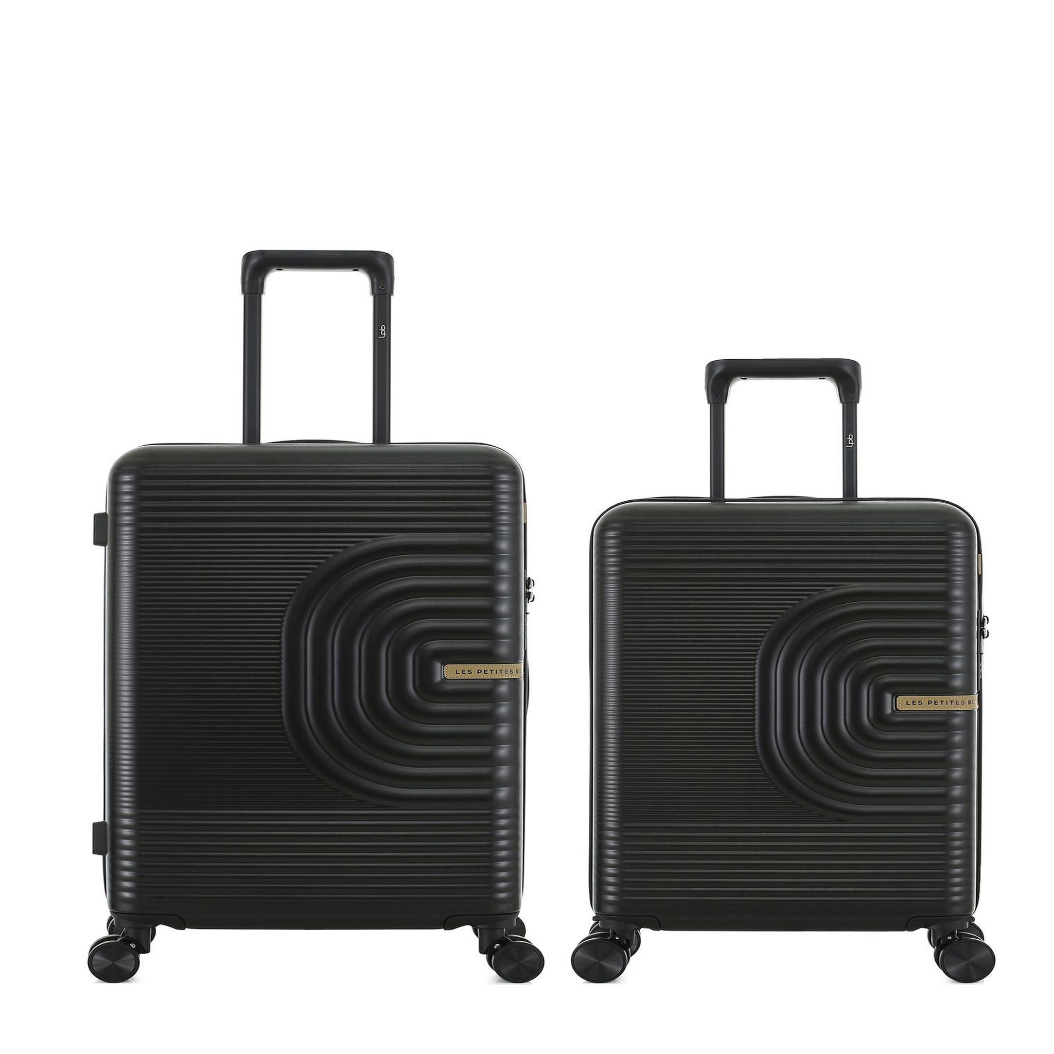 LES P'TITES BOMBES LPB Lot de 2 Valises Rigides Taille Moyenne et Cabine CELIA