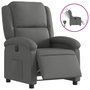 Voir la diapositive 2 : VIDAXL Fauteuil inclinable electrique Gris fonce Tissu