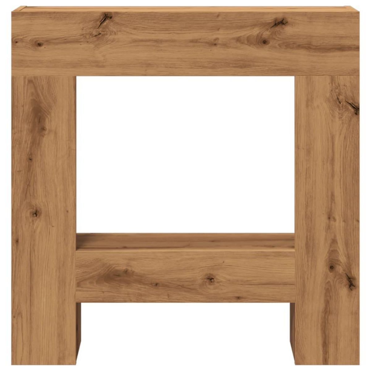 VIDAXL Cadre de cheminee chene artisanal 81x18x82 cm bois ingenierie
