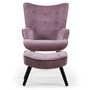 Voir la diapositive 2 : Paris Prix Fauteuil & Pouf Scandinave  Nomi  100cm Rose