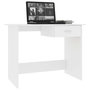 Voir la diapositive 3 : VIDAXL Bureau Blanc 100 x 50 x 76 cm Bois d'ingenierie