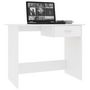Voir la diapositive 3 : VIDAXL Bureau Blanc 100 x 50 x 76 cm Bois d'ingenierie