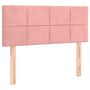Voir la diapositive 4 : VIDAXL Tete de lit a LED Rose 80x5x78/88 cm Velours
