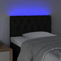 Voir la diapositive 3 : VIDAXL Tete de lit a LED Noir 80x7x78/88 cm Tissu