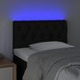 Voir la diapositive 3 : VIDAXL Tete de lit a LED Noir 80x7x78/88 cm Tissu