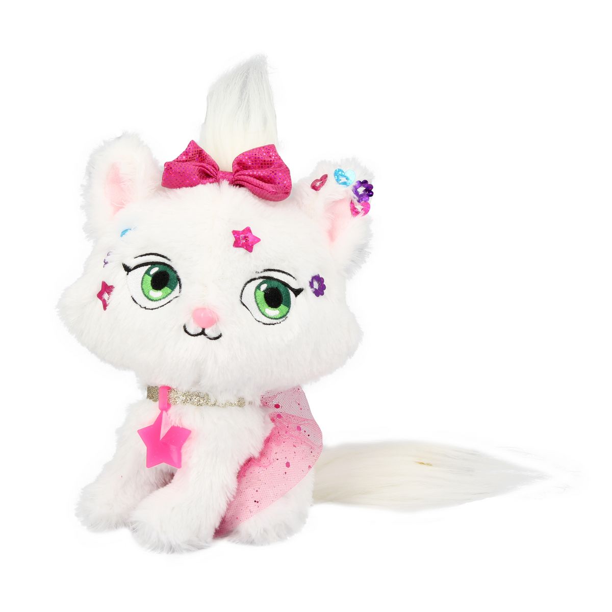TALDEC Shimmer stars - Peluche chat à personnaliser