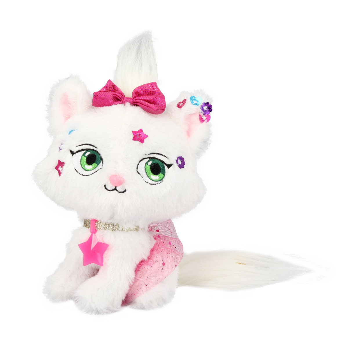 TALDEC Shimmer stars - Peluche chat à personnaliser