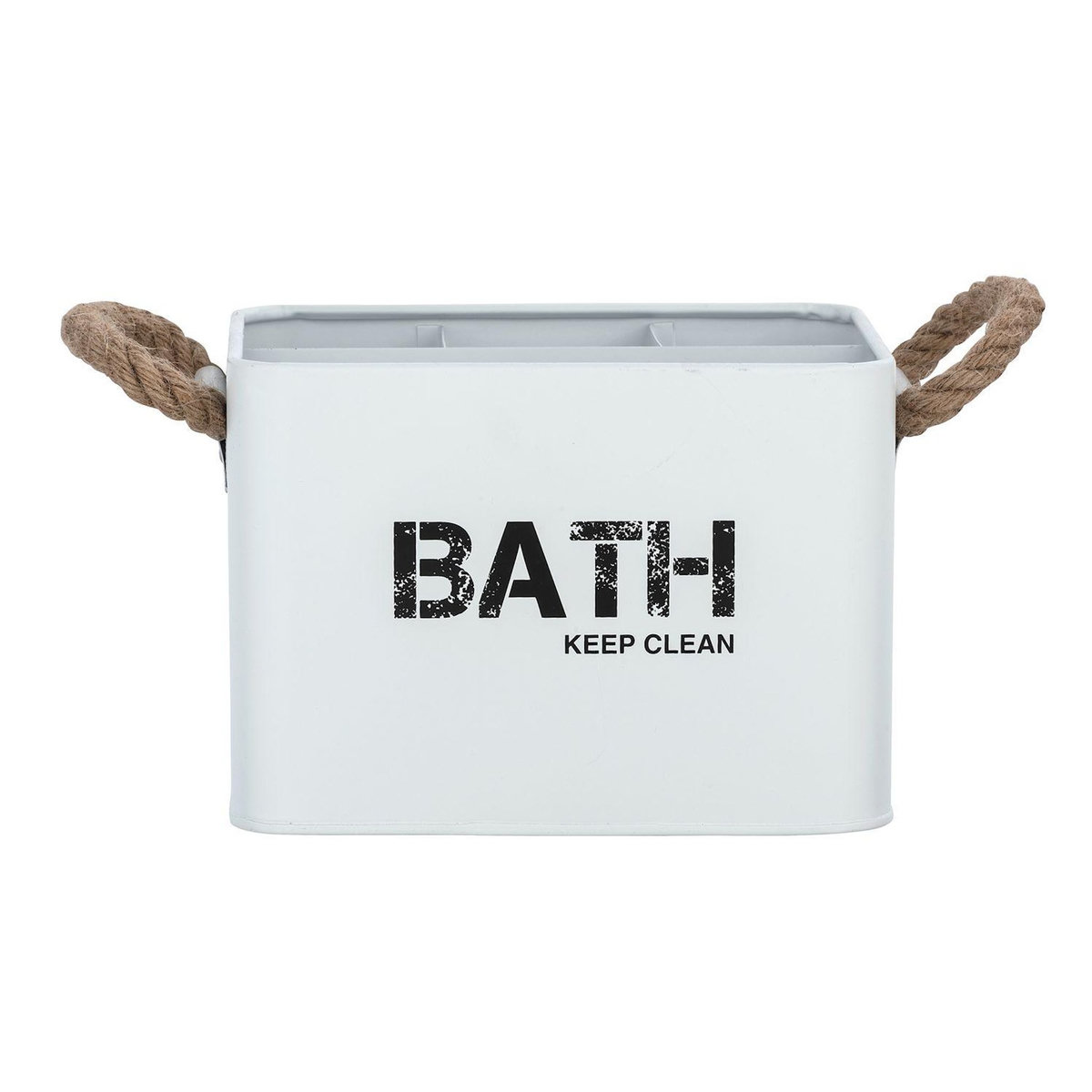 Wenko Boîte de rangement compartimentée salle de bain Gara - L. 19 x H. 12 cm