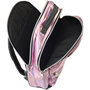 Voir la diapositive 5 : Love Love Sac à dos 2 compartiments holographique rose + trousse