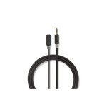 NEDIS Câble audio stéréo | 3.5 mm Mâle | 3.5 mm Femelle | Plaqué or | 2.00 m NEDIS - CABW22050AT20