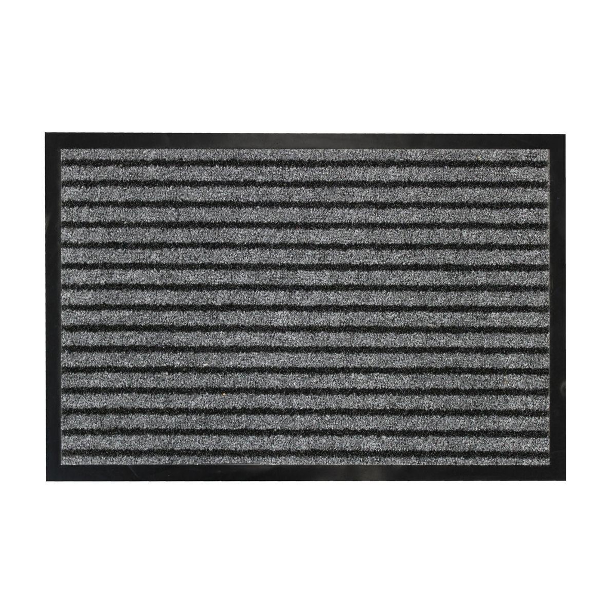 Douceur d'Intérieur Tapis d'Entrée Anti-Poussière  Toscan  40x60cm Noir & Gris