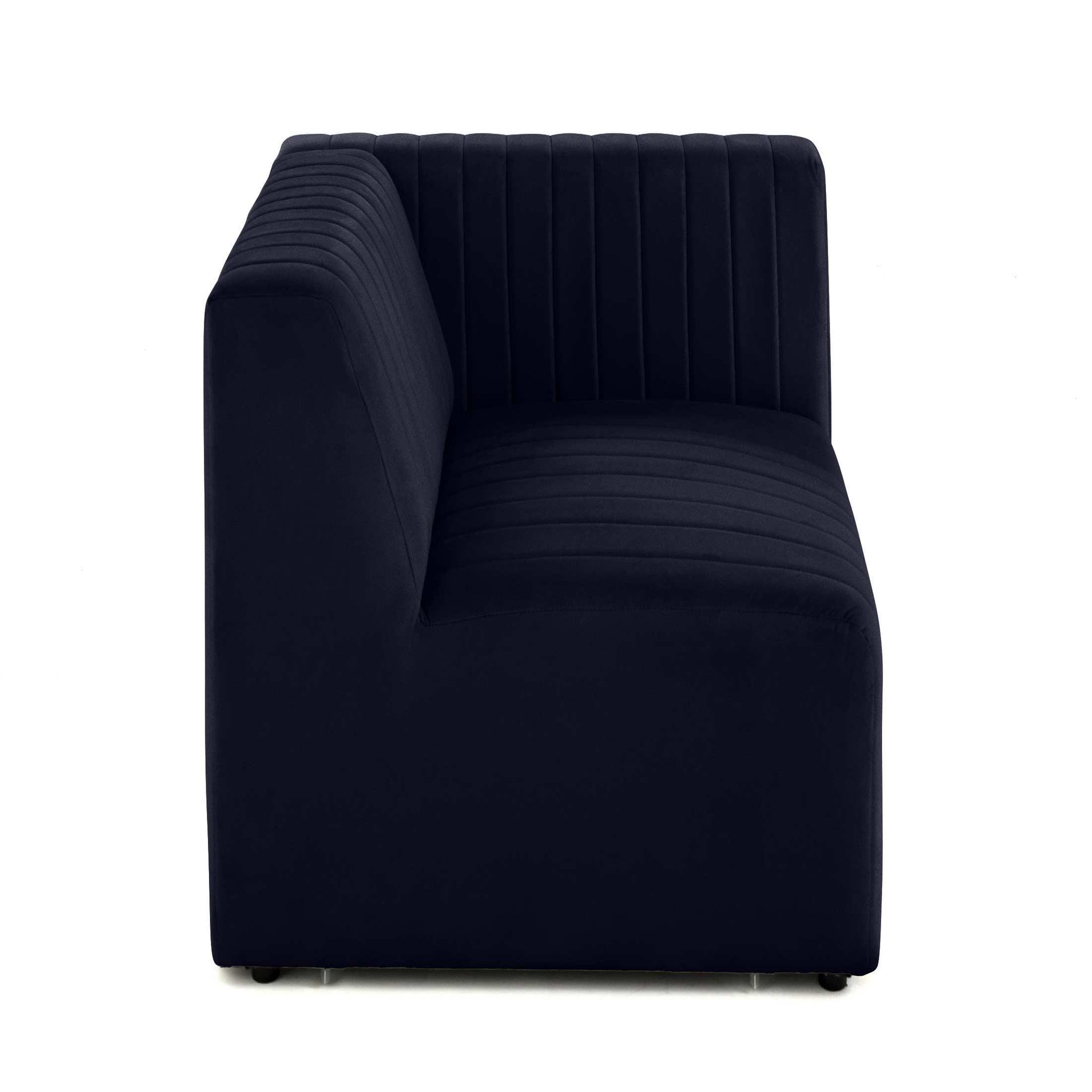 Voir la diapositive 1 : LISA DESIGN Nova - module d'assise droit - en velours