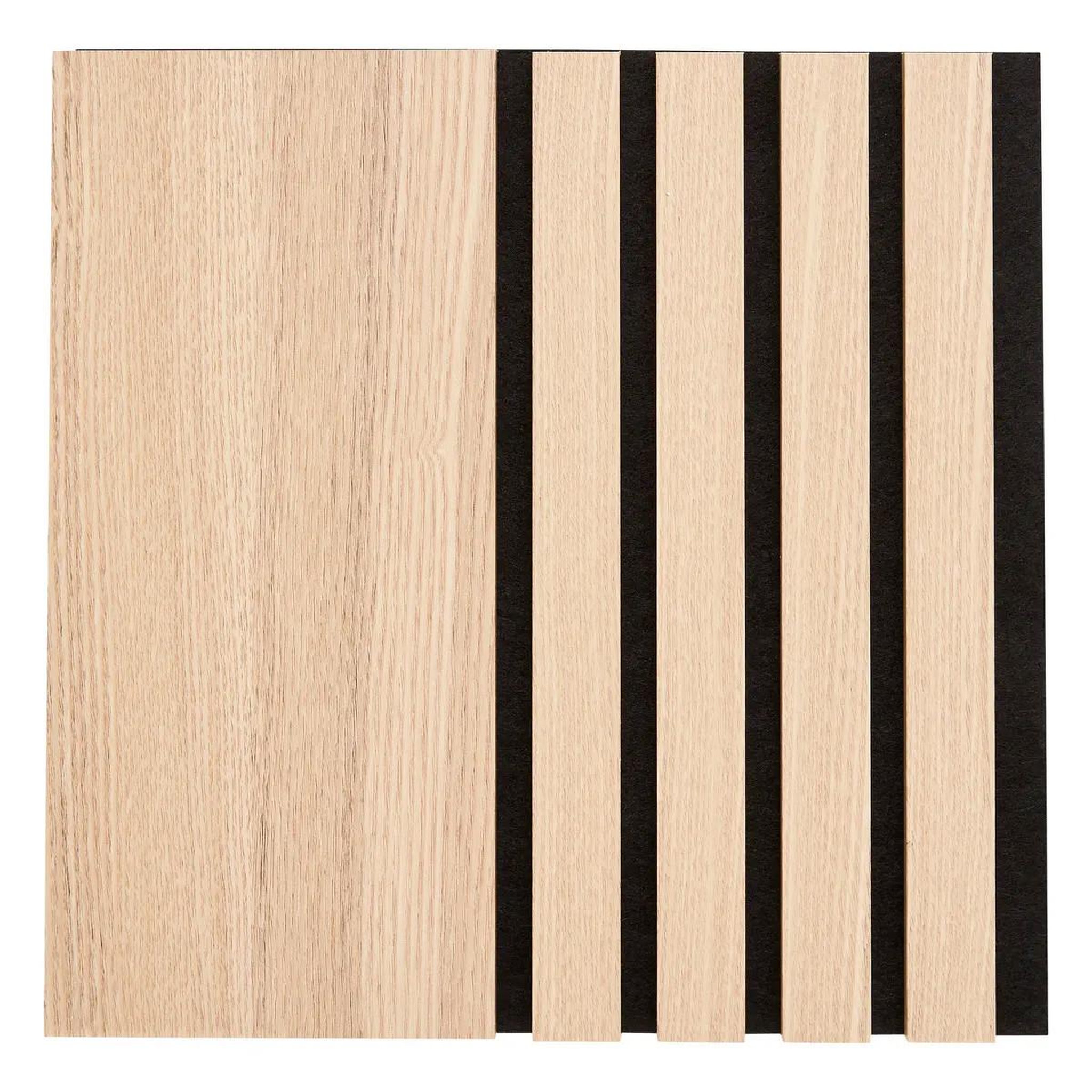 Voir la diapositive 2 : ATMOSPHERA Lot de 3 panneaux déco large  colva  30x30cm naturel