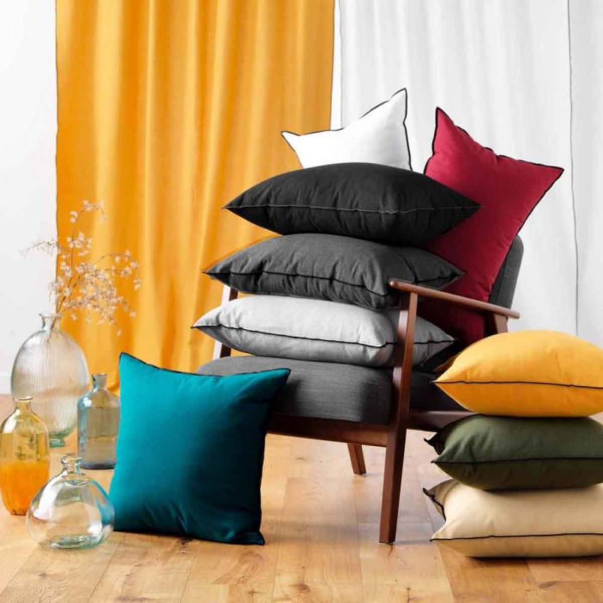 Paris Prix Coussin Déco  Mistraline  40x60cm Bordeaux