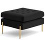 Voir la diapositive 3 : LISA DESIGN Isaure - pouf en velours