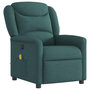 Voir la diapositive 4 : VIDAXL Fauteuil de massage inclinable electrique Vert fonce Tissu