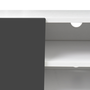 Voir la diapositive 4 : ID MARKET Meuble TV 113 cm ELI blanc portes gris anthracite