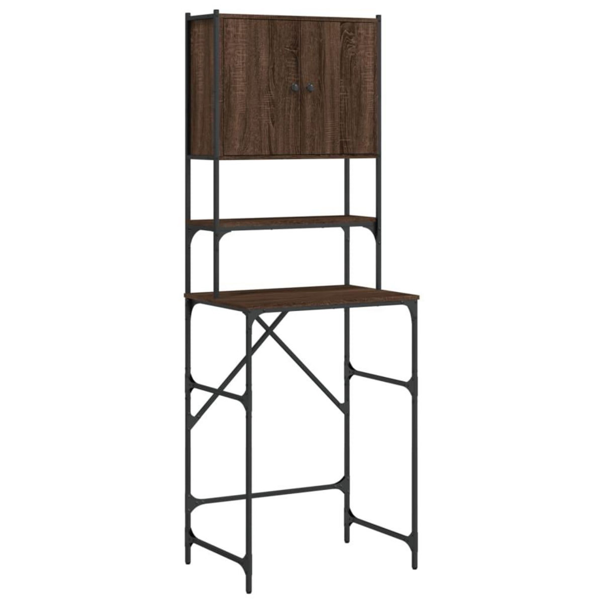 VIDAXL Armoire de machine a laver chene marron 68x48,5x194 cm