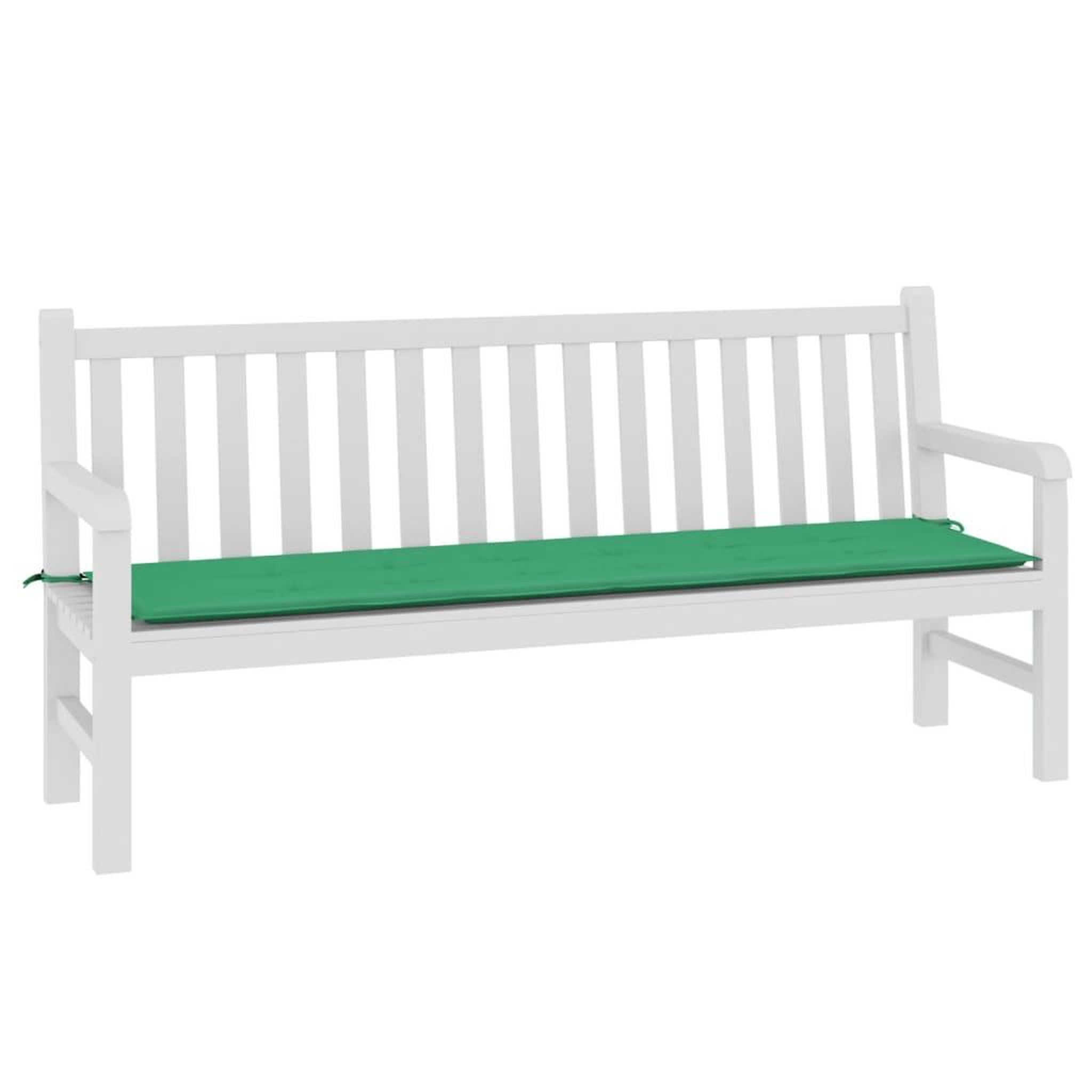 Voir la diapositive 3 : VIDAXL Coussin de banc de jardin vert 180x50x3 cm tissu oxford