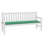Voir la diapositive 3 : VIDAXL Coussin de banc de jardin vert 180x50x3 cm tissu oxford
