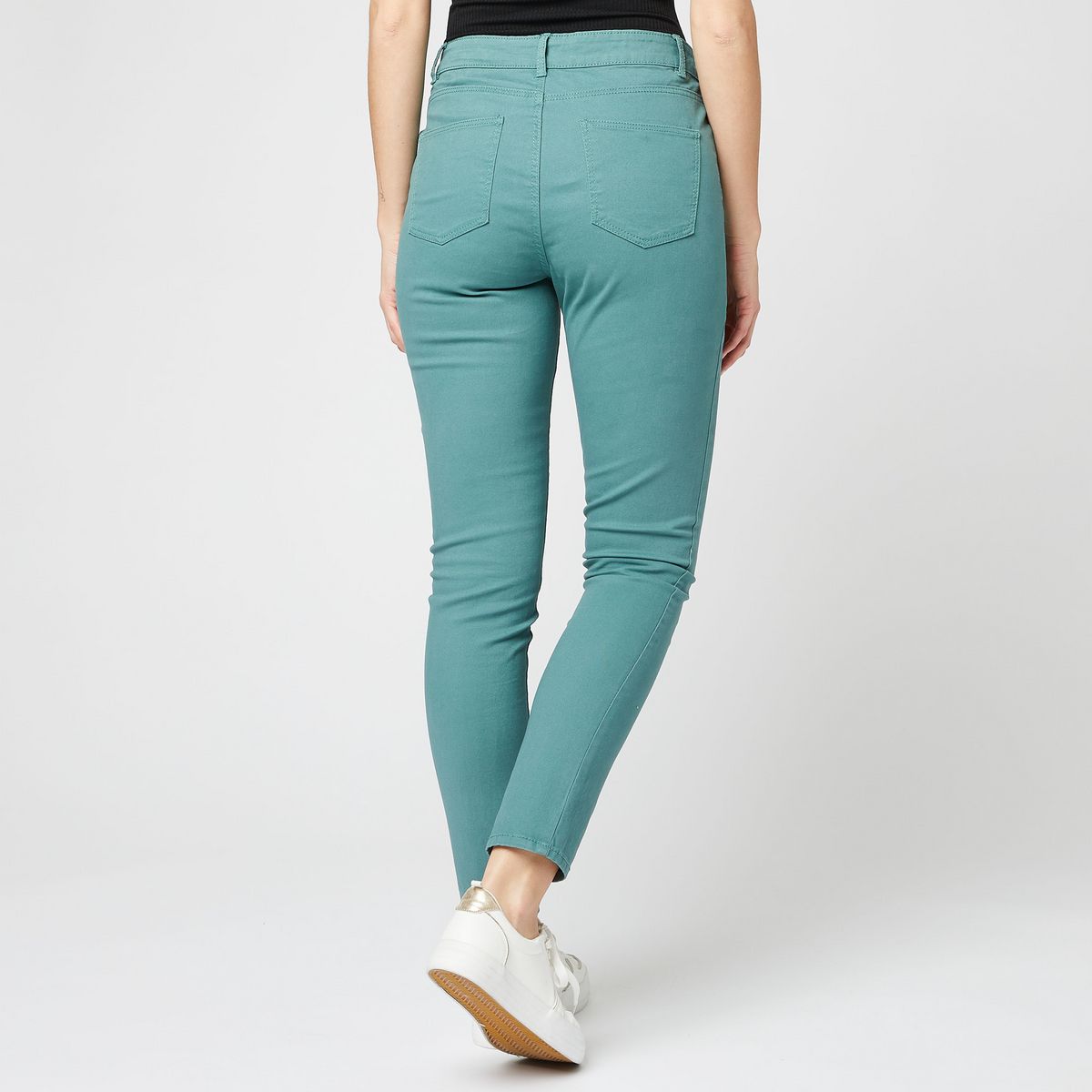 IN EXTENSO Pantalon skinny vert femme