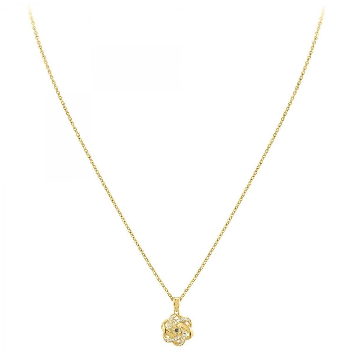 SC BOHEME Collier par SC Bohème orné d'un véritable diamant noir