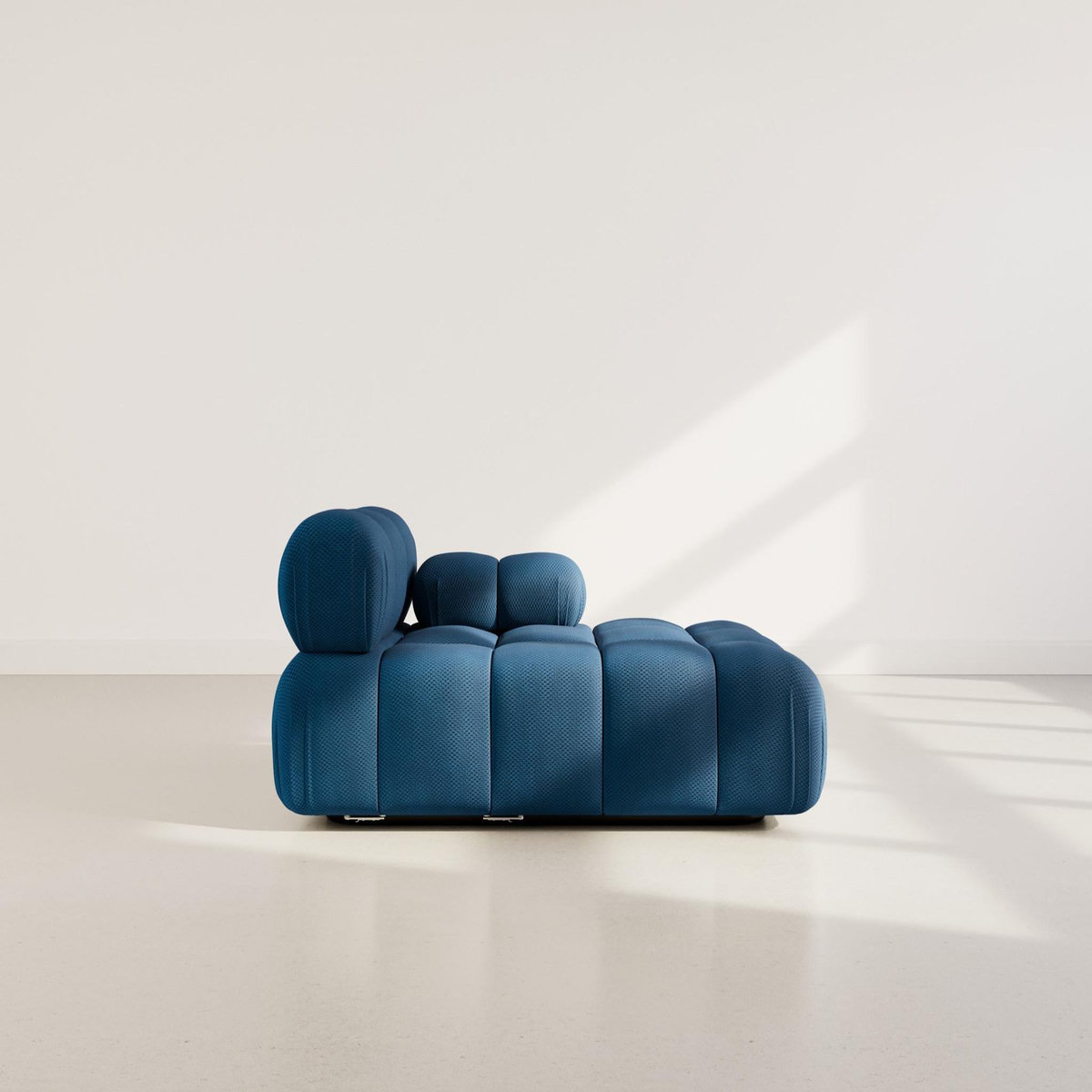 LISA DESIGN Ruby - module d'assise méridienne droite en velours texturé