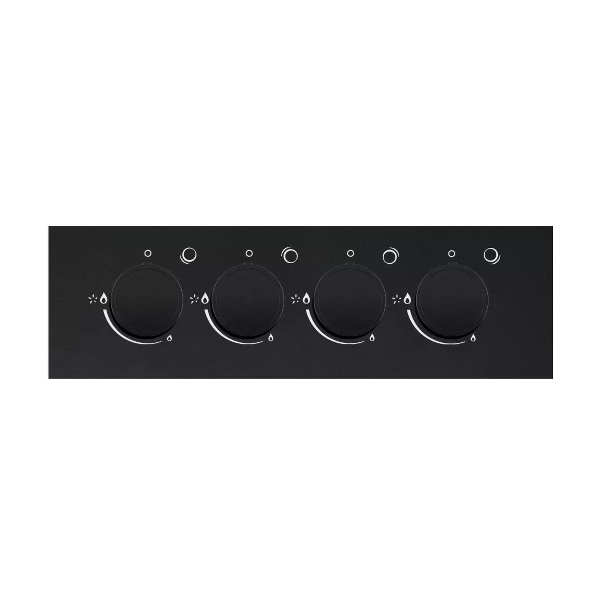 Voir la diapositive 2 : Sauter Table de cuisson gaz 60cm 4 feux noir - SPG3465B