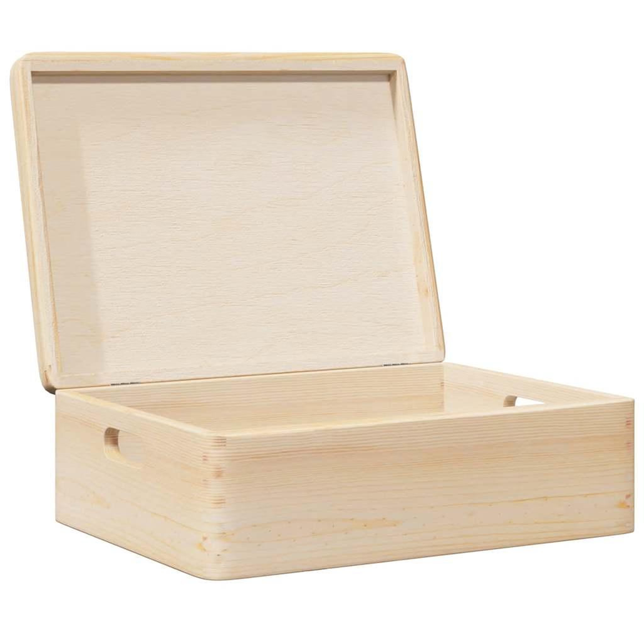 Voir la diapositive 5 : VIDAXL Boîte en bois avec couvercle et poignees bois de pin massif