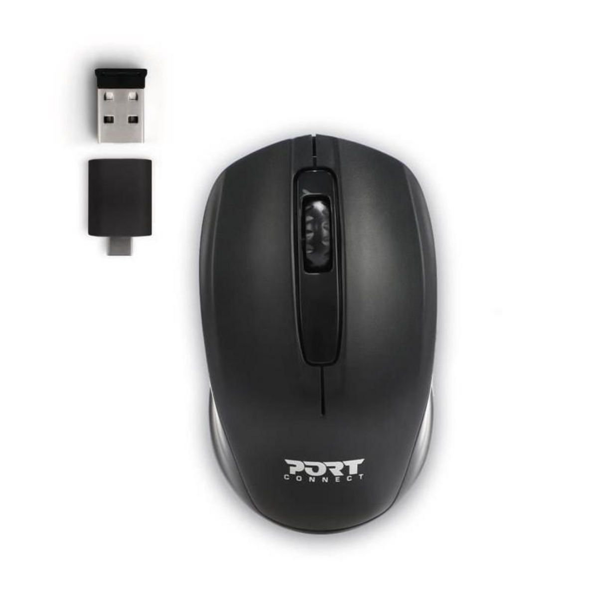 PORT DESIGNS PREMIUM PACK : Sacoche pour PC Portable 17 + Souris sans fil + Dungle USB + Adaptateur Type C