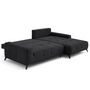 Voir la diapositive 2 : LISA DESIGN Rimini - canapé d'angle droit 4 places convertible avec coffre en tissu texturé