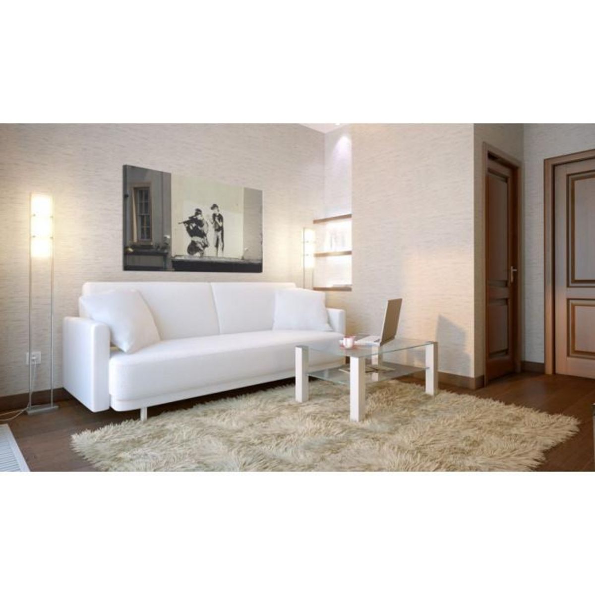 Paris Prix Tableau Imprimé  Tireur & Garçon - Banksy  40x60cm