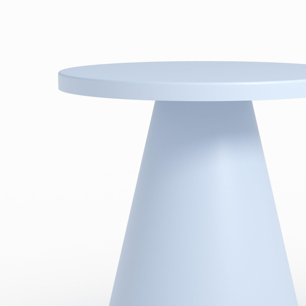 Rendez vous déco Table d'appoint de jardin en métal bleu pastel D45 cm -Azuri