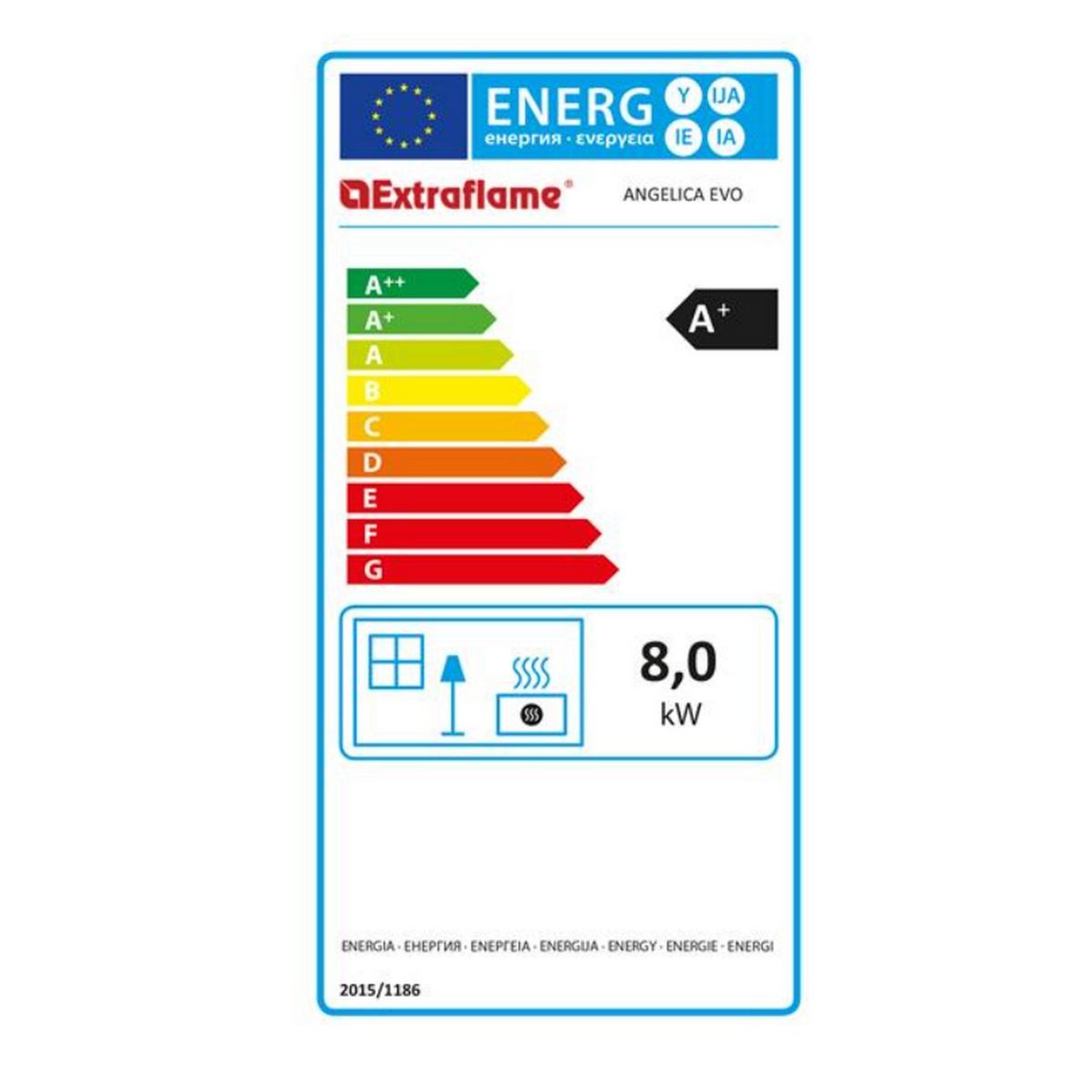 Voir la diapositive 2 : NORDICA EXTRAFLAME Poêle à granulés 8kw beige - ANGELICAEVOIVOIRE