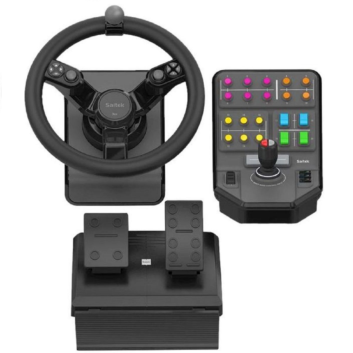 Pack volant + pédalier Farming simulator