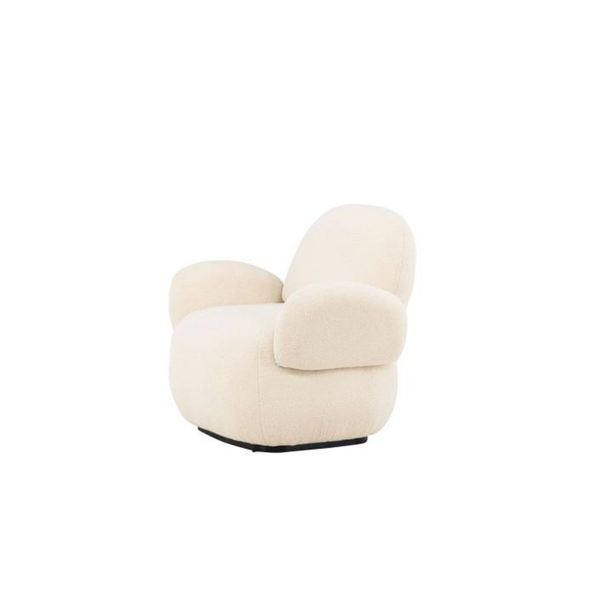 Paris Prix Fauteuil Design Chenille  Sevilla  105cm Beige