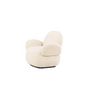 Voir la diapositive 6 : Paris Prix Fauteuil Design Chenille  Sevilla  105cm Beige