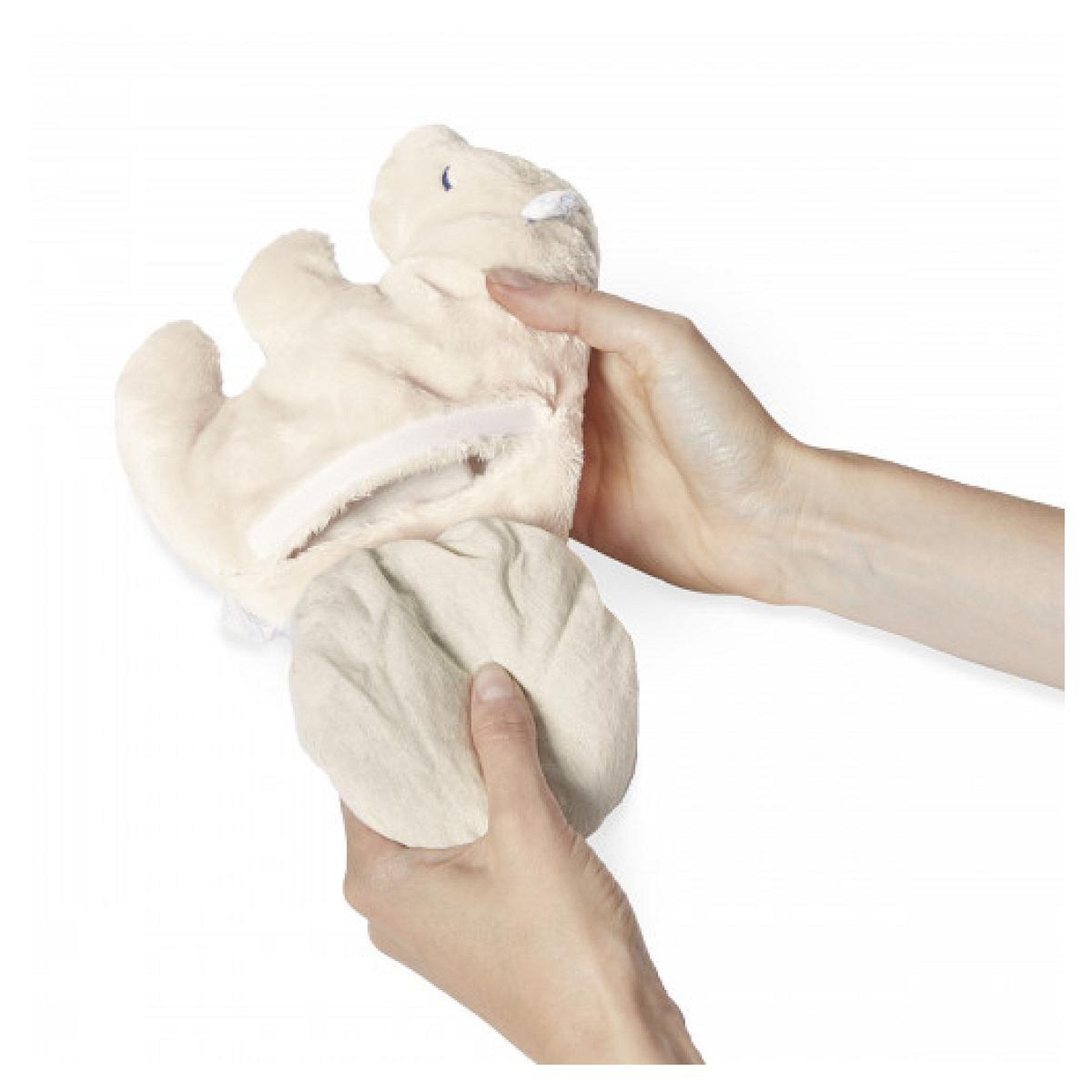 Voir la diapositive 2 : Kaloo Peluche bouillotte ours polaire 15cm