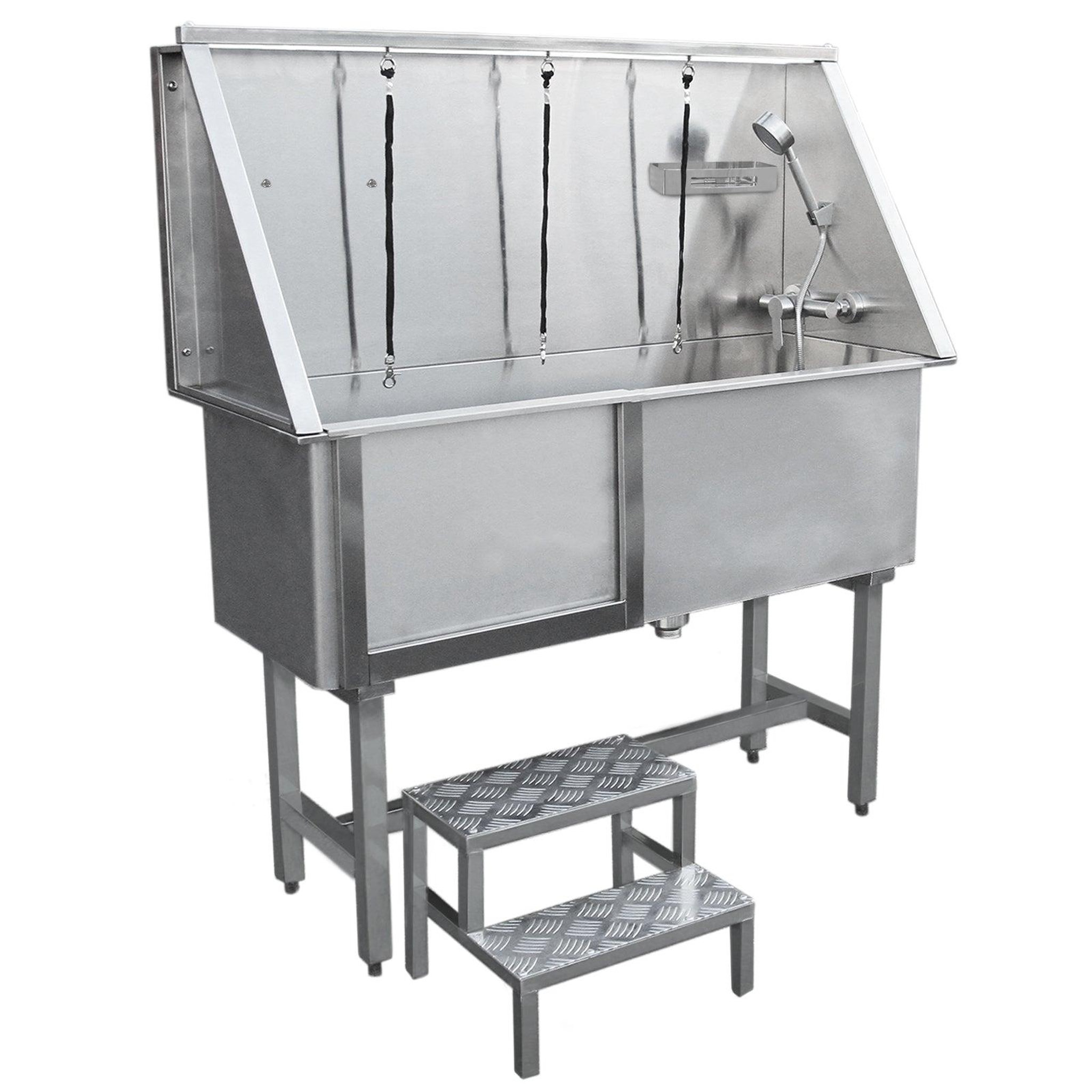 Voir la diapositive 3 : MONSTERSHOP Baignoire de toilettage en inox - 475 mm