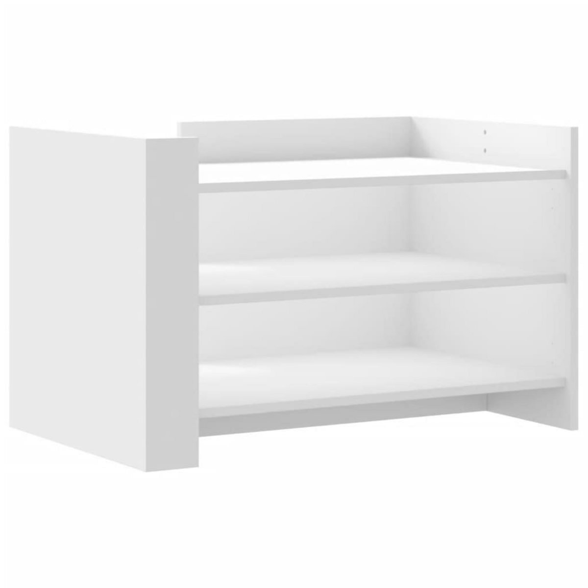VIDAXL Table basse blanc 80x50x50 cm bois d'ingenierie