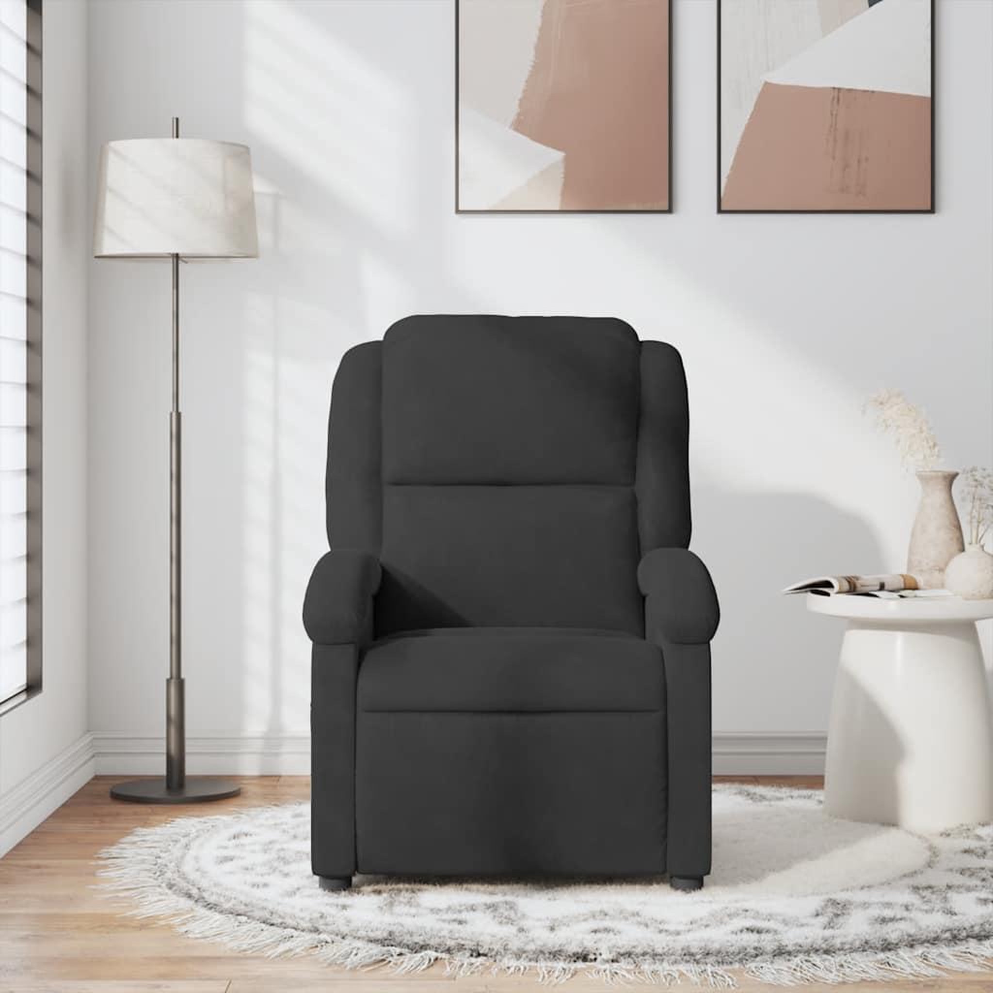 Voir la diapositive 3 : VIDAXL Fauteuil de massage inclinable noir velours