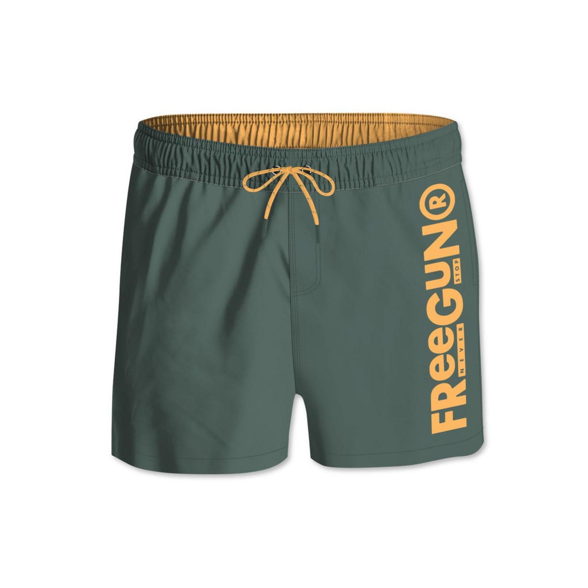 FREEGUN Boardshort court homme ceinture tout-élastiquée