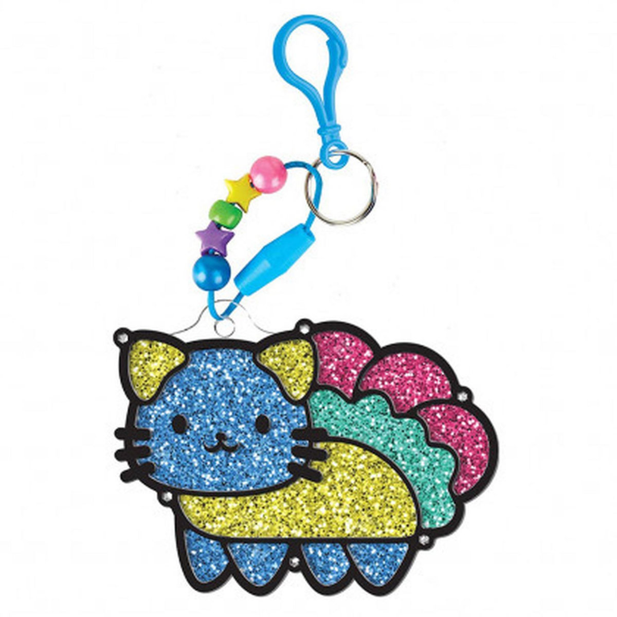 GOLIATH Loisirs créatives - Perles décoratives scintillantes Crayola : ensemble de porte-clés