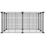 Voir la diapositive 3 : VIDAXL Cage animaux de compagnie a 8 panneaux Noir 35x35 cm Acier