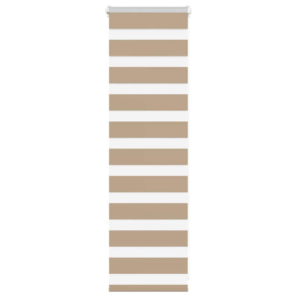 VIDAXL Store zebre marron sable largeur du tissu 45,9 cm polyester